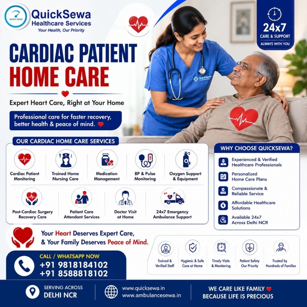 Cardiac Patient Home Care Services in Delhi NCR